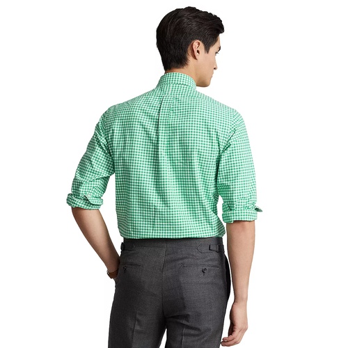 폴로 랄프로렌 Mens Classic-Fit Gingham Oxford Shirt