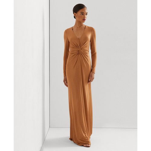 폴로 랄프로렌 Womens Twisted Metallic Jersey Gown