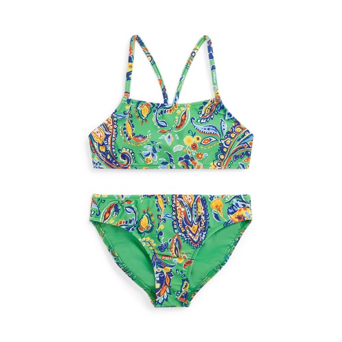 폴로 랄프로렌 Toddler and Little Girls Paisley-Print Two-Piece Swimsuit