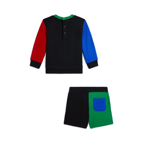 폴로 랄프로렌 Baby Boys Logo Fleece Sweatshirt and Shorts Set