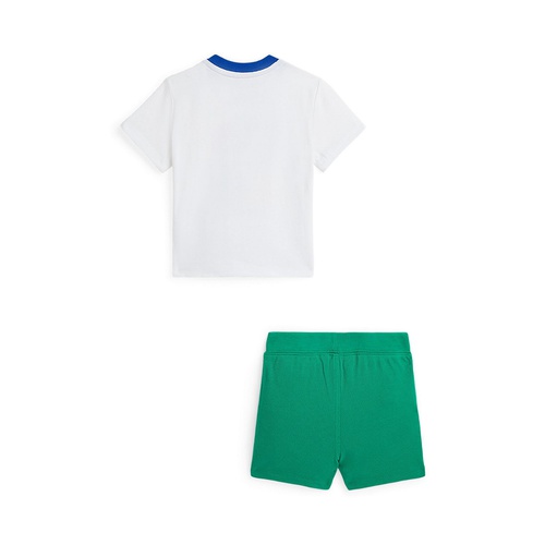 폴로 랄프로렌 Baby Boys Logo Cotton Jersey T-shirt and Mesh Shorts Set