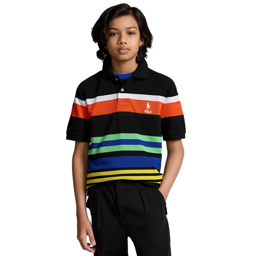 폴로 랄프로렌 Big Boys Striped Cotton Mesh Polo Shirt