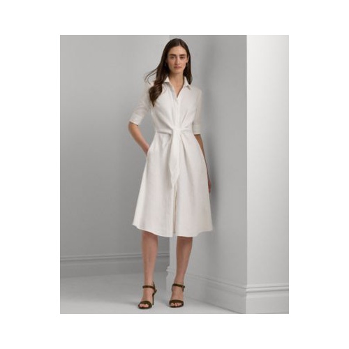 폴로 랄프로렌 Petite Linen Fit & Flare Shirtdress