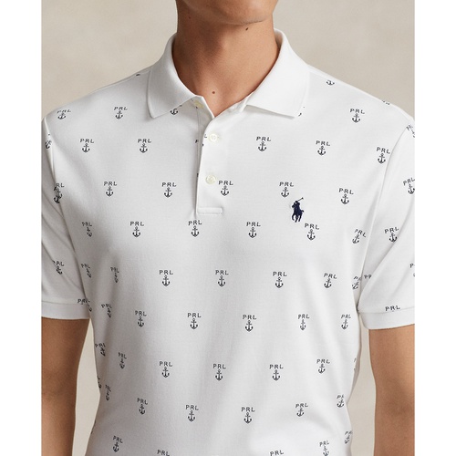 폴로 랄프로렌 Mens Classic-Fit Printed Soft Cotton Polo Shirt