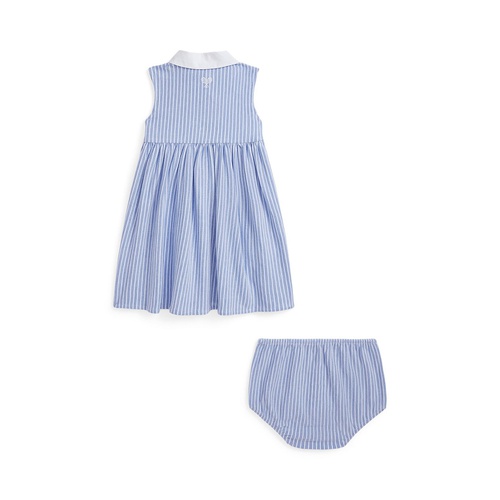 폴로 랄프로렌 Baby Girls Tennis-Embroidered Mesh Dress