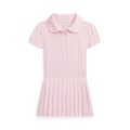 Baby Girls Mini Cable Cotton Blend Polo Dress