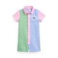 Baby Boys Gingham Cotton Oxford Fun Shortall