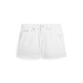 Big Girls Frayed Cotton Denim Shorts