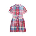 Big Girls Cotton Madras Shirtdress