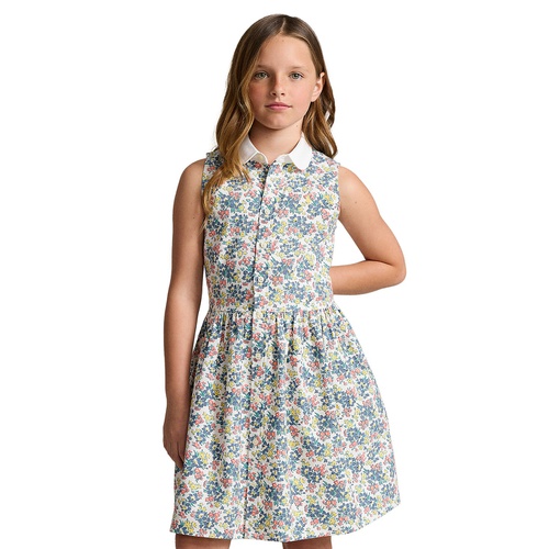 폴로 랄프로렌 Big Girls Floral Cotton Oxford Shirtdress