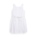 Toddler and Little Girls Ottoman-Ribbed Cotton Dress