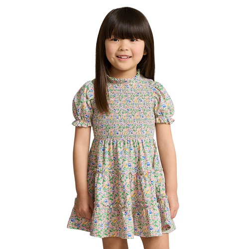 폴로 랄프로렌 Toddler and Little Girls Floral Smocked Cotton Jersey Dress