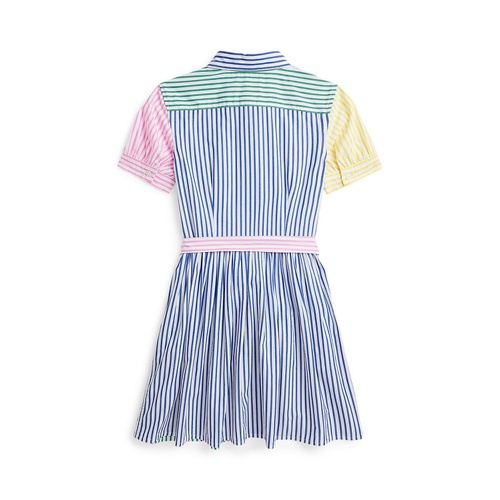 폴로 랄프로렌 Big Girls Striped Cotton Fun Shirtdress