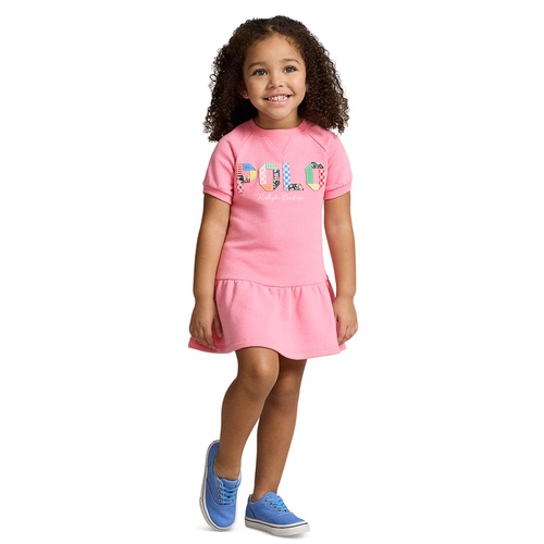 폴로 랄프로렌 Toddler and Little Girls Mixed-Logo Terry Dress