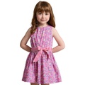 Toddler and Little Girls Floral Cotton Poplin Dress