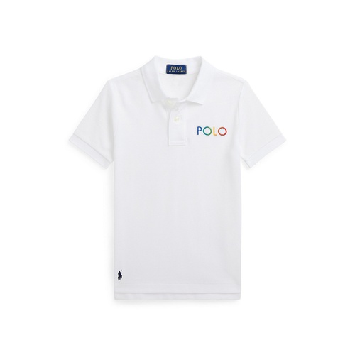 폴로 랄프로렌 Toddler and Little Boys Ombre-Logo Cotton Mesh Polo Shirt