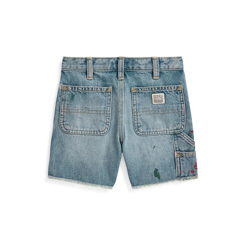 폴로 랄프로렌 Toddler and Little Boys Paint-Print Denim Carpenter Pants