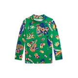 Toddler and Little Boys Polo Bear Performance Long Sleeves Rash Guard