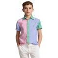 Big Boys Gingham Oxford Short Sleeve Fun Shirt