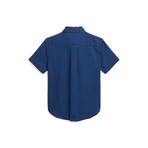 폴로 랄프로렌 Toddler and Little Boys Cotton Seersucker Short Sleeve Shirt