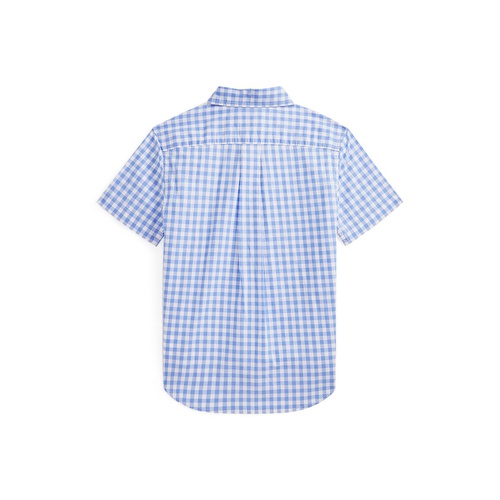 폴로 랄프로렌 Toddler and Little Boys Gingham Poplin Short Sleeve Shirt