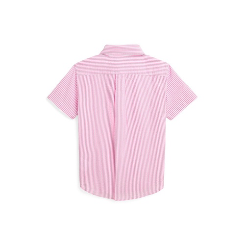 폴로 랄프로렌 Toddler and Little Boys Seersucker Short Sleeve Shirt