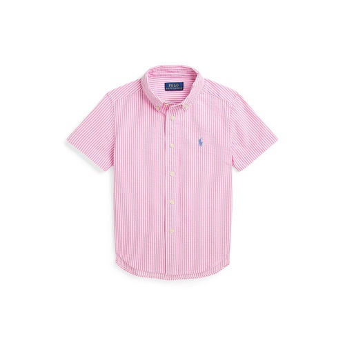 폴로 랄프로렌 Toddler and Little Boys Seersucker Short Sleeve Shirt