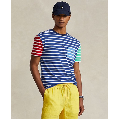 폴로 랄프로렌 Mens Classic-Fit Striped Jersey T-Shirt