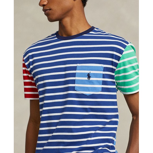 폴로 랄프로렌 Mens Classic-Fit Striped Jersey T-Shirt