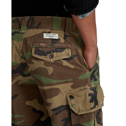 폴로 랄프로렌 Mens 10.5 Relaxed Fit Camouflage Cotton Cargo Shorts