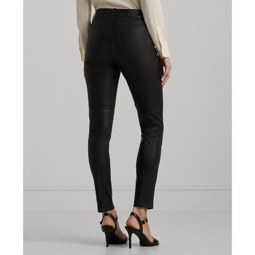 폴로 랄프로렌 Womens Skinny Leather Ankle Pants