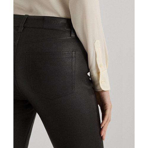 폴로 랄프로렌 Womens Skinny Leather Ankle Pants