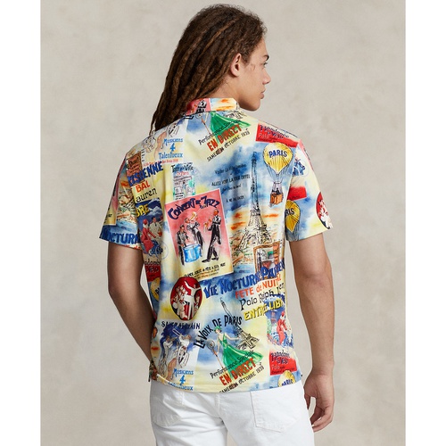 폴로 랄프로렌 Mens Standard-Fit Printed Jersey Polo Shirt