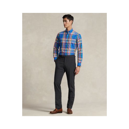 폴로 랄프로렌 Mens Classic-Fit Plaid Oxford Shirt