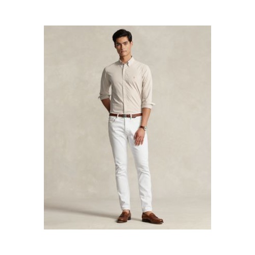 폴로 랄프로렌 Mens Classic-Fit Striped Stretch Poplin Shirt