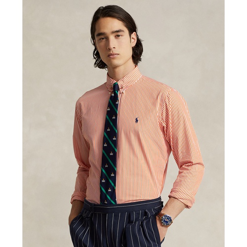 폴로 랄프로렌 Mens Classic-Fit Striped Stretch Poplin Shirt