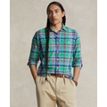 Mens Classic-Fit Plaid Oxford Workshirt