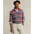 Mens Classic-Fit Plaid Oxford Workshirt