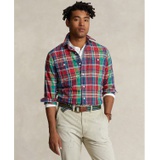 Mens Classic-Fit Plaid Oxford Workshirt