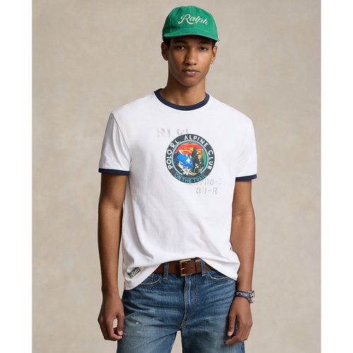 폴로 랄프로렌 Mens Classic-Fit Jersey Graphic T-Shirt