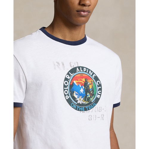 폴로 랄프로렌 Mens Classic-Fit Jersey Graphic T-Shirt