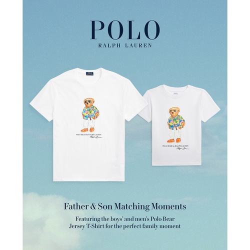 폴로 랄프로렌 Mens Classic-Fit Polo Bear Jersey T-Shirt