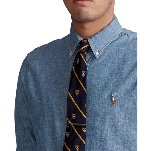 폴로 랄프로렌 Mens Classic-Fit Indigo Chambray Shirt