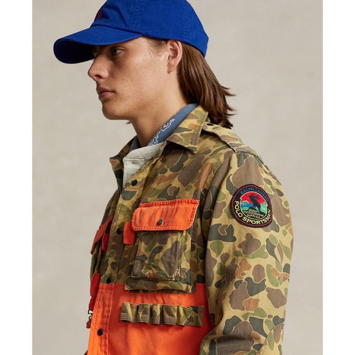 폴로 랄프로렌 Mens Classic-Fit Camo Utility Shirt