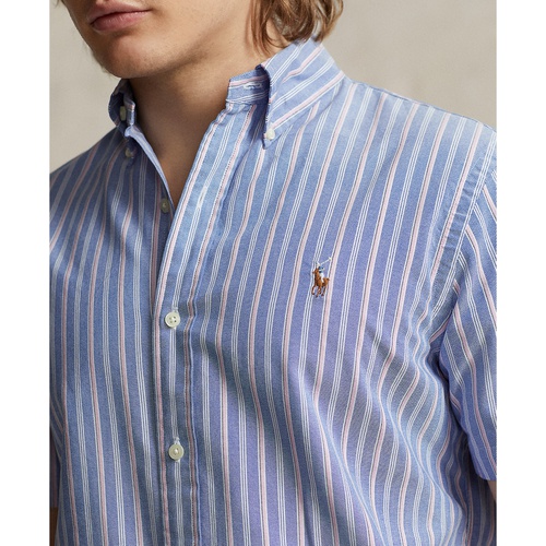 폴로 랄프로렌 Mens Classic-Fit Striped Oxford Shirt