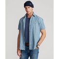 Mens Slim-Fit Chambray Shirt