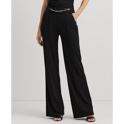 폴로 랄프로렌 Womens Embellished Wide-Leg Pants