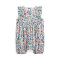 Baby Girls Floral Cotton Batiste Bubble Shortall