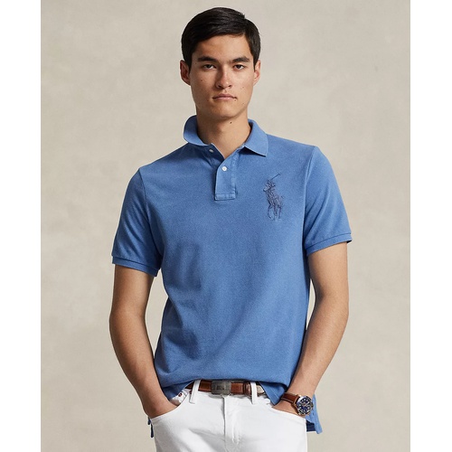 폴로 랄프로렌 Mens Custom Slim Fit Big Pony Mesh Polo Shirt