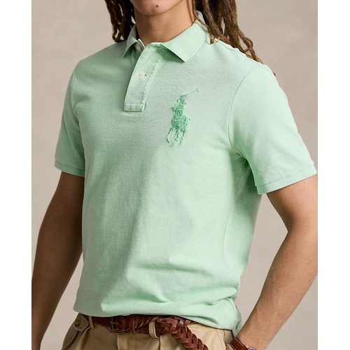 폴로 랄프로렌 Mens Custom Slim Fit Big Pony Mesh Polo Shirt